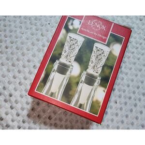 LENOX NIB SET OF 2 HOLIDAY BOTTLE STOPPERS